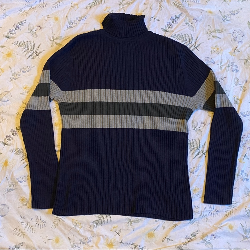 vintage striped turtleneck